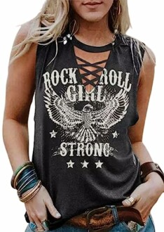 Top 3 Rock and Roll Tank Tops for Women | Best Picks for Music Concert Tees
